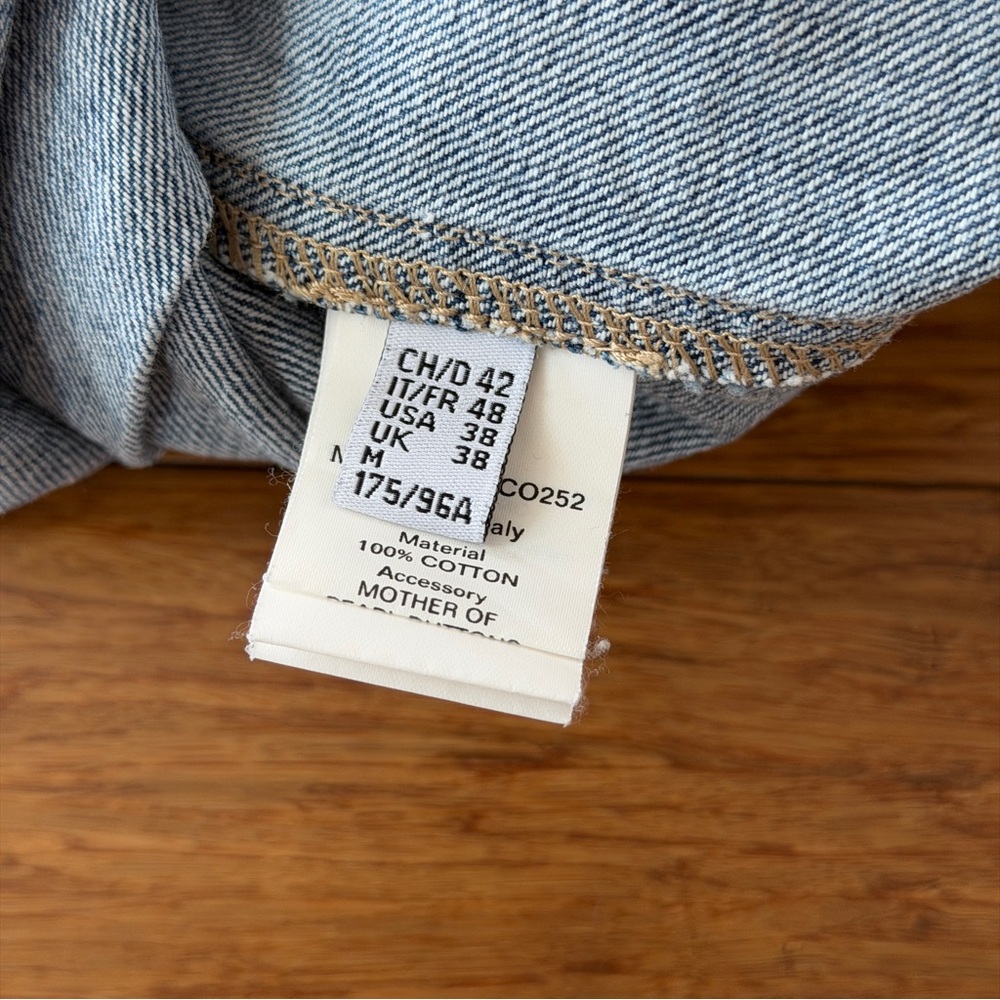 Bally Men’s Western Denim Shirt, Metal Collar Tip Detail, Size M/ IT48 - Picture 11 of 11
